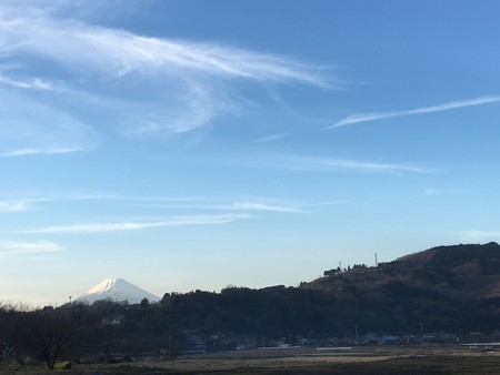 今日の午前中まで富士山はくっきり!