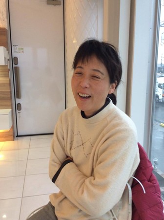 もう、大笑いの私(をONKOちゃん撮ってくれました)