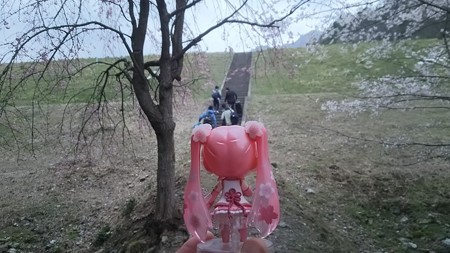桜ミク:「さあ登りますよ!!」
