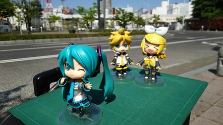 ホテルをチェックアウトしました。 ミク:「今日も暑くなりそうです...