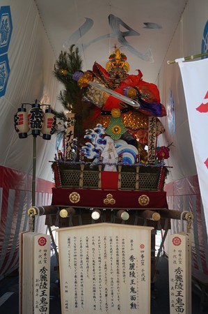 博多祇園山笠 2016年 舁き山 四番山笠 千代流 秀麗陵王鬼面勲 (9)