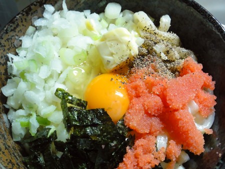 釜玉明太バターうどん