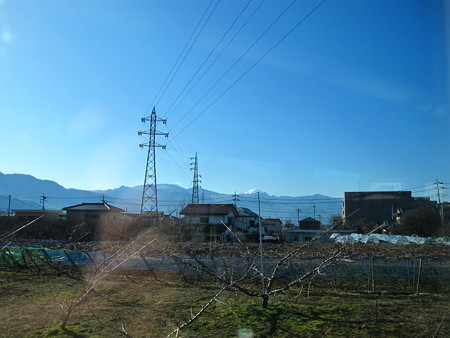 特急あずさ3号から富士山1