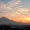 6月6日富士宮からの早朝富士山 おはようございます(^ ^)雲がイイ感じでした～