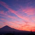 6月27日富士宮からの早朝富士山 おはようございます(^ ^)綺麗な朝焼けが見られました～
