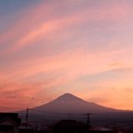 11月8日富士宮からの早朝富士山 おはようございます(^ ^)少し朝焼け～