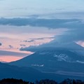 Photos: 1月27日南箱根ダイヤランドからの夕方富士山～雲が凄かったですね(^ ^)