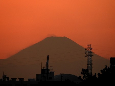 夕景5 茜富士