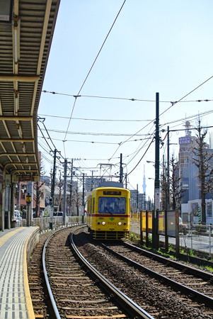 熊野前駅より