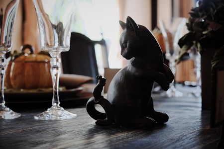 2016.10.26　ベーリック・ホール　食卓　サウィン祭　猫に感謝