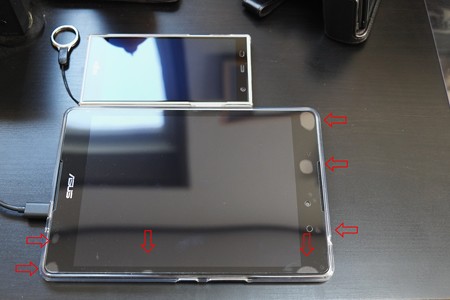 2016.11.07　ZenPad 3 8.0　ガラスフィルム気泡
