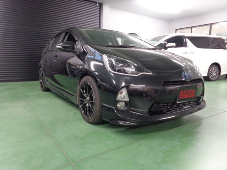 トヨタＡＱＵＡ　群馬県　ＮＥＷアウディ風ＬＥＤ　インナーブラックアウト