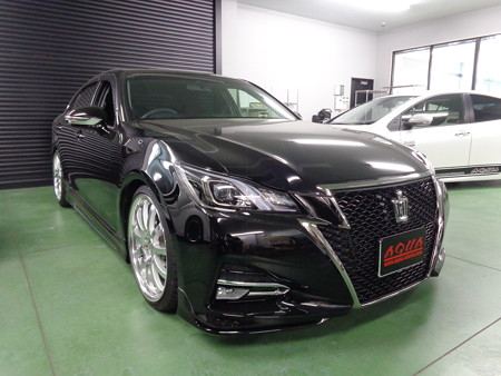 クラウン車高調取付・エンジンスターター取付