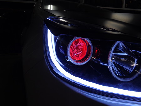 トヨタＡＱＵＡ　愛知県　プロジェクター内ＬＥＤ取付　カラーチェンジタイプ１