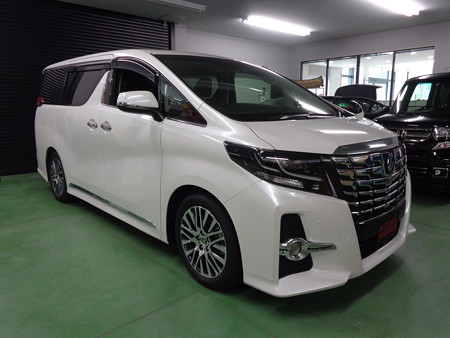 アルファード３０　ヘッドライトインナーブラックアウト　フォグＨＩＤ　ロック音取付