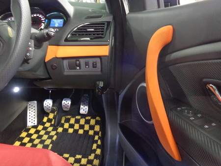 メガーヌ　岐阜県　植毛塗装４