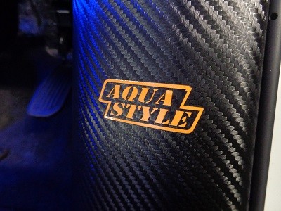 アルファード・ヴェルファイア３０系専用　傷防止シート　キックパネル　ＡＱＵＡＳＴＹＬＥロゴ