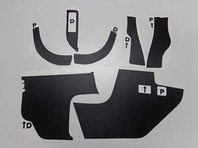 Ｓ６６０　キックパネル傷防止シート　７点セット