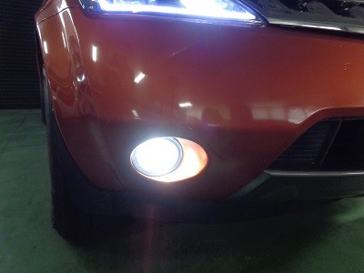 ムラーノ　フォグＬＥＤ取付