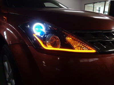 ムラーノ　ＮＥＷアウディ風ＬＥＤ２色タイプ　オレンジ400