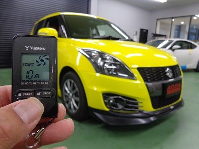 スイフト　宮城県　エンジンスターター取付