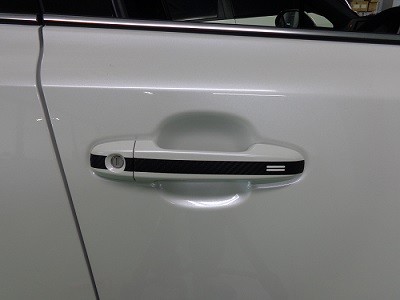 Ｃ－ＨＲ　ドアハンドルカーボンシート　ロゴ無し