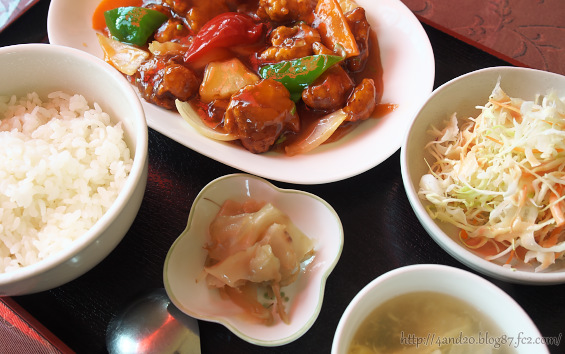 古老肉(酢豚)定食 P6050071