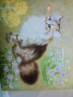 猫のレオちゃんの絵です。