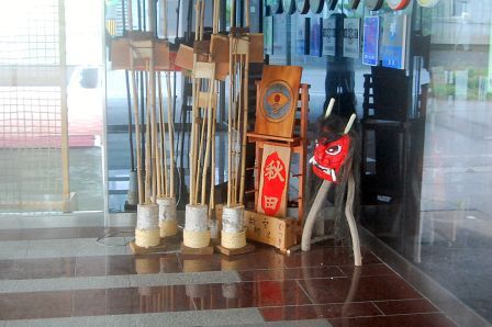 秋田県出身の女将さんが手作りした装飾品