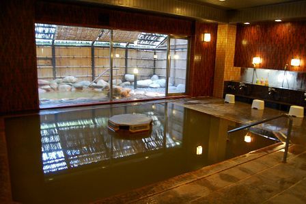 脱衣所出入り口から望む