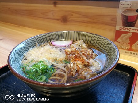 比叡湯葉と舞茸天そば(北陸道【下り】・賤ヶ岳SA)