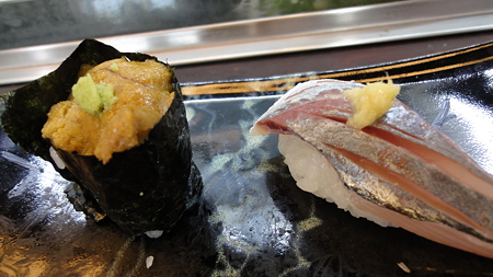 雲丹 鯵かな? 浅草 鳥越ずし