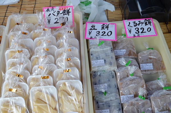 花輪SAでバター餅を購入