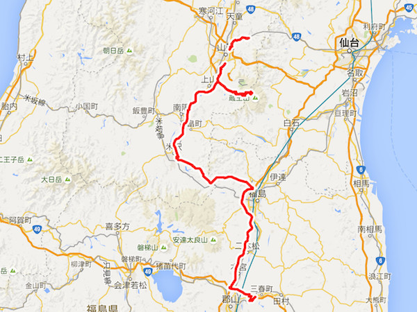 この日の走行距離はおよそ230km