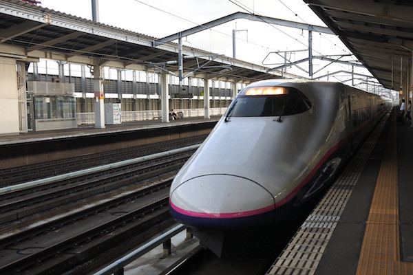 1日のお仕事を終えて、再び新幹線に乗って 1日のお仕事を終えて、再び新幹線に乗って