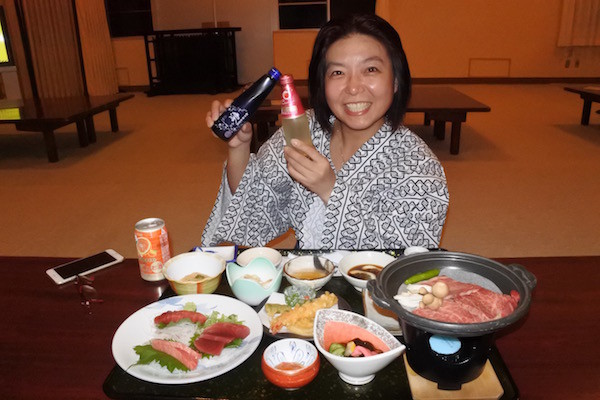 大間のマグロと陸マグロの豪華な夕食
