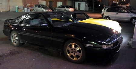 with Brother's car